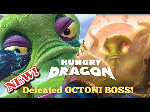 NEW UPDATE! NEW BOSS OCTONI DEFEATED! (How to kill octoni boss battle) - Hungry Dragon