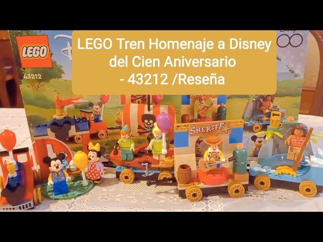 Vídeo relacionado con LEGO 43212 Disney Tren Homenaje a Disney, Juguete con Carrozas de Vaiana, Peter Pan y Toy Story, Figuras de Mickey y Minnie Mouse para Niños y Niñas de 4+ Años, Set del 100 Aniversario