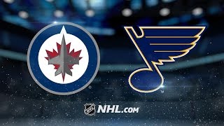 Laine pots a pair to lead Jets past Blues, 5-2