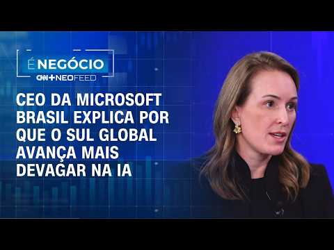 Adoção de IA avança mais lentamente no Sul Global, aponta CEO da Microsoft Brasil | É NEGÓCIO