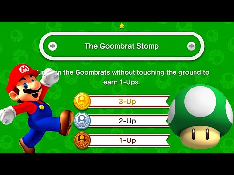New Super Mario Bros. U Deluxe 🌼 The Goombrat Stomp 🌼 All Challenges Gold Medal