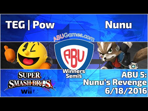 ABU Monthly 5: TEG | Pow (Pac-Man) vs. Nunu (Fox) - Smash 4 Singles Winners Semis