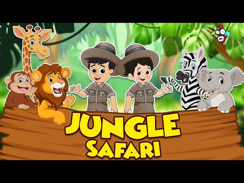 Telugu Stories - Jungle Safari | Gattu went National Park | Moral Stories | Kids Animation Story