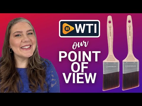 ROLLINGDOG Paint Brush Set- Angled Cutting in Paint Brushes for Precise Detail Trimming and Touch Ups (2.5 Inches - WTI product video review