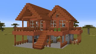 Minecraft - How to build a Savanna Starter House Base