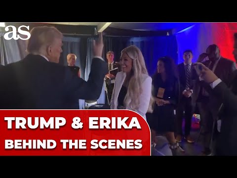 LOVELY unseen FOOTAGE of TRUMP with ERIKA KIRK at Charlie Kirk memorial