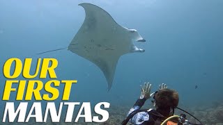 Our FIRST Scuba Dive With MANTAS!! - Ep 78