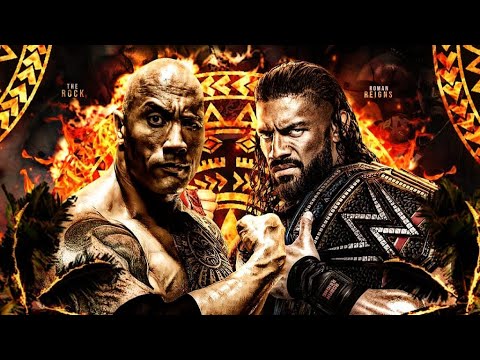 WWE Mega Match: The Rock VS Roman Reigns, Undisputed WWE Championship Match, WrestleMania {4K60FPS}