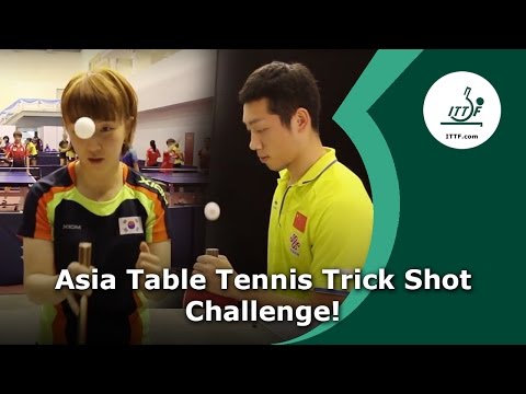 Asia Table Tennis Trick Shot Challenge