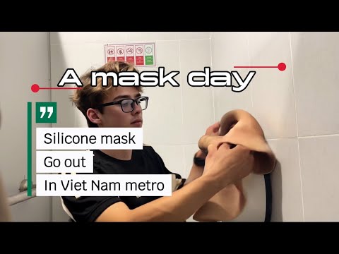 Unbelievable Silicone Mask Transformation: Walking Around Vietnam with Hyper Realistic Disguise!
