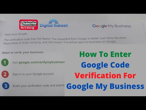 How to verify your google my business account