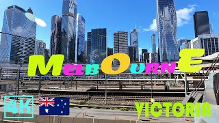 Melbourne Streets | Urban Walking Experience |2024 Winter Sunshine