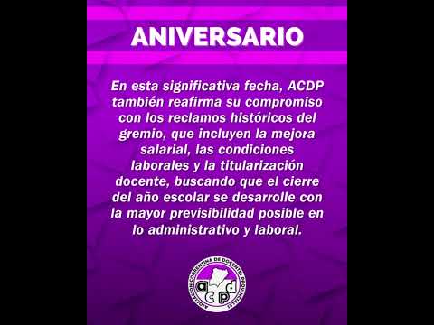 ACDP — 70 Años