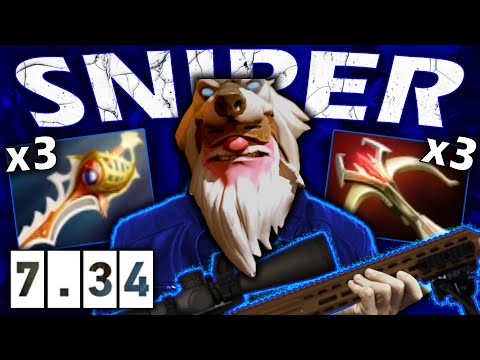 7.34 Sniper 51 Kills One-Shot Every Hero With 3 Divines By Goodwin | Dota 2 Gameplay