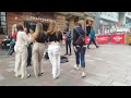 Simon Sims Singing On Buchanan Street In Glasgow Today With An Audience