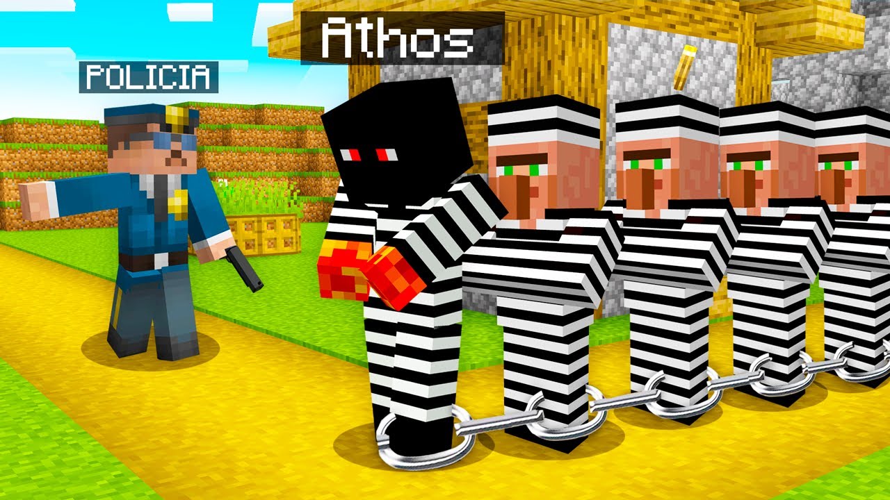 FUI PRESO COM ALDEÕES NA VILA DO MINECRAFT