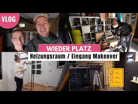 Chaos im Heizungsraum / Eingang? So schaffen wir endlich Ordnung! | Entrümpeln & Organisieren | UKF