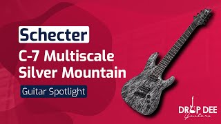 Video thumbnail for GUITAR DEMO: Schecter C-7 Multiscale Silver Mountain | Drop Dee Guitars by Drop Dee Guitars