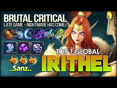21 Kill Critical Queen! Nightmare Has Come! ..Sanz.. Top 1 Global Irithel - Mobile Legends