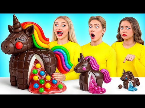 Big, Medium and Small Plate Challenge | Funny Food Tricks by Multi DO Challenge