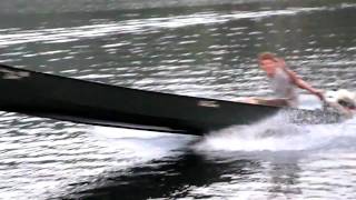 preview picture of video 'Tiki Taylor out on a 10hp Old Town canoe - HD'