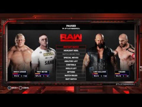 WWE 2K18 Fatal 4 Way Intense 1/2