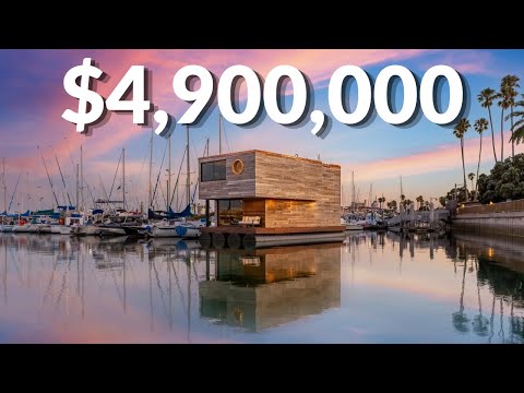 Inside a $4,900,000 FLOATING HOME | Santa Barbara Luxury Home Tour