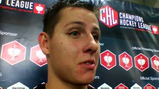 Radim Matuš po zápase CHL s Nory Radim Matuš po zápase CHL s Nory
