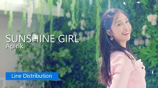 Apink - Sunshine Girl : Line Distribution