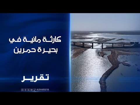 فيديو | تراجع مخزون المياه في بحيرة حمرين شمال شرقي ديالى إلى مستويات غير مسبوقة