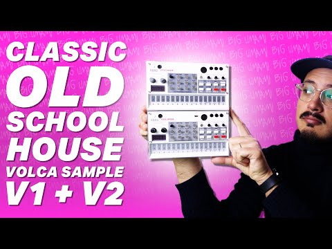 making CLASSIC old school house music on the korg volca sample 1 AND volca sample 2!