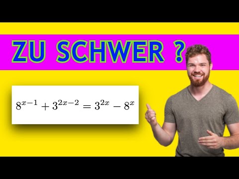 Exponentialgleichung lösen durch Umstellen und Logarithmus. Aufgabe in Mathe einfach verstehen.