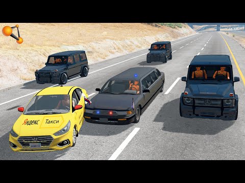 Taxi Driver Cut Off the President’s Motorcade — Then Vanished | BeamNG.drive