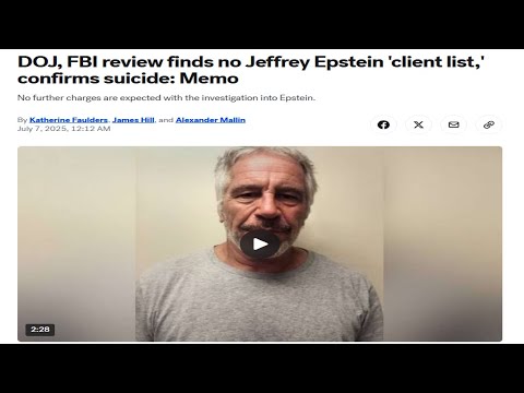 This Jeffrey Epstein News is Crazy