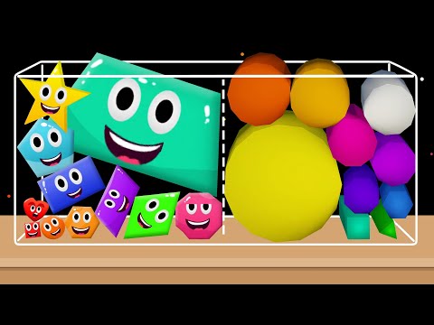 POLYMERGER (Shapes Merge) DROP PUZZLE! - Drop And Merge Watermelon Game, Suika Game ASMR!