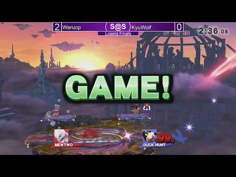 Smash@Sunken 33 Smash4 - Weruop (Mewtwo,Villager,Bowser Jr, ) vs KyuWolf (Duck Hunt) - Losers Finals