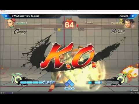 EVO 2013 - Super Street Fighter IV AE Semifinals - FNEX EMP.VxG K-Brad vs Haitani