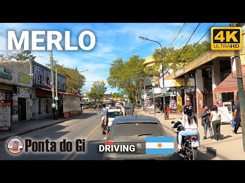 Calles de MERLO #driving TOUR 2024 4K [RUTA 200] PARQUE del SOL-CENTRO AMBA - BUENOS AIRES ARGENTINA