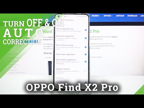 How to Open Text Correction Options in OPPO Find X2 Pro – Enable Auto Correction