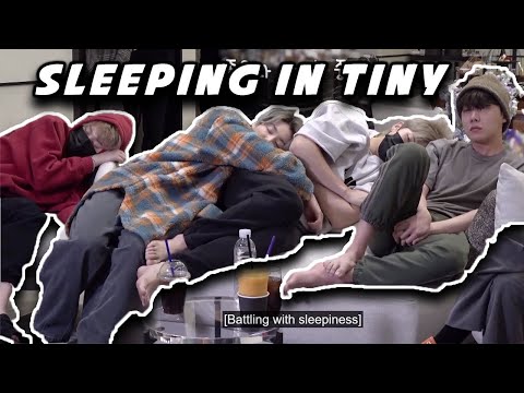BTS Sleeping in Tiny