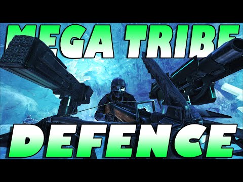 DEFENDING Our Base Against One Of The BIGGEST MEGATRIBES On Ark | Ark Steam Official PVP |