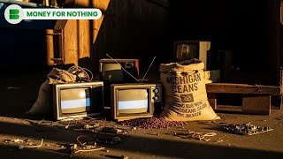Tiny TVs Transformed Into Robots From The Skip | Money For Nothing
