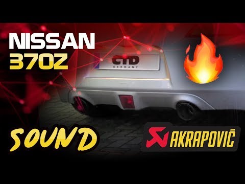 Nissan 370Z Akrapovic Exhaust System Soundcheck