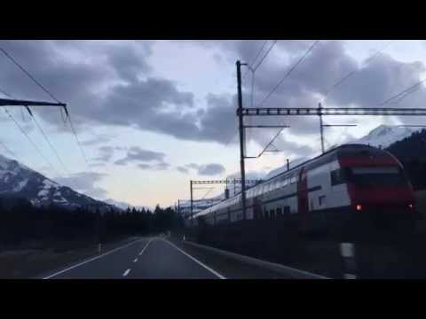 BLS/SBB belong the street between Spiez and Kandersteg