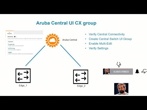 Aruba Central multiEdit and CX switches