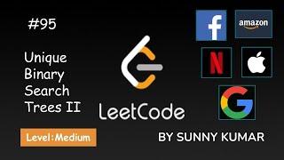 YouTube video 'Unique Binary Search Trees II  | Binary Search Trees | BST | 95 LeetCode | Day 02'