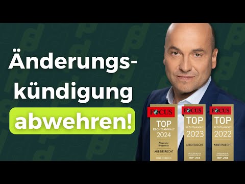 Änderungskündigung – Optimales Vorgehen (So geht‘s!)