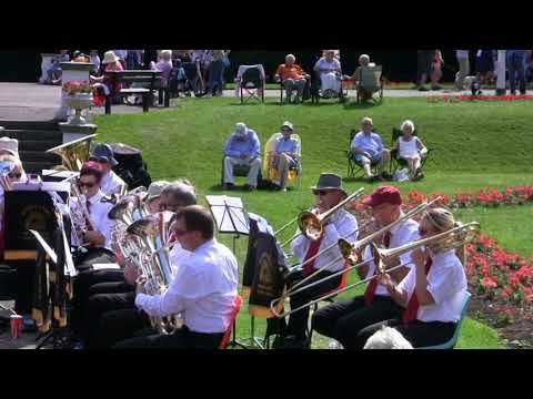 Morecambe Brass Band playing 1914