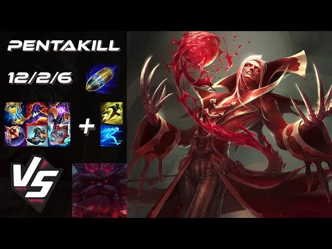 TOP Vladimir vs Ornn [PENTAKILL] - NA Grandmaster Patch 25.S1.2