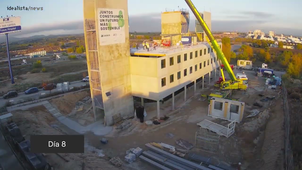Así se construye un hotel en 14 días